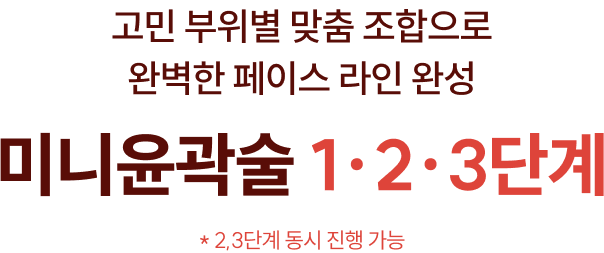 미니윤곽술 단계별 패키지